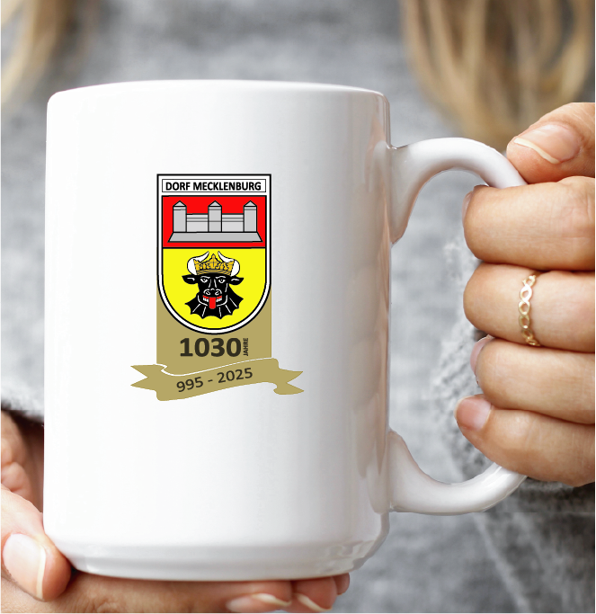 Jumbo-XXL Tasse 1030 JAHRE DORF MECKLENBURG