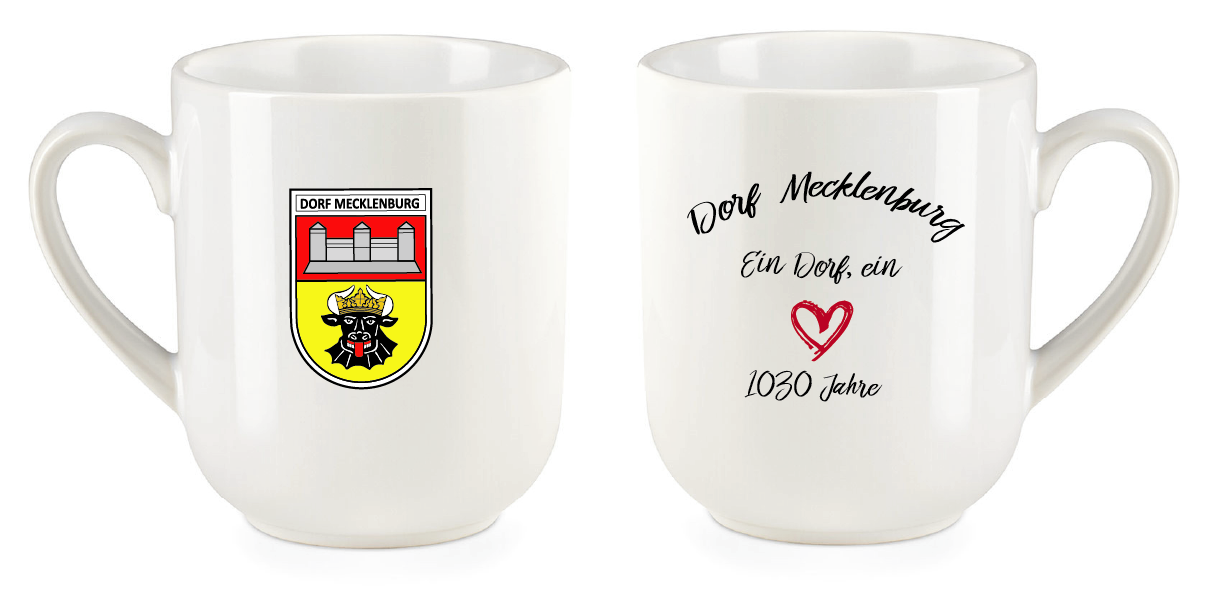 Tasse 250 ml 1030 JAHRE Dorf Mecklenburg